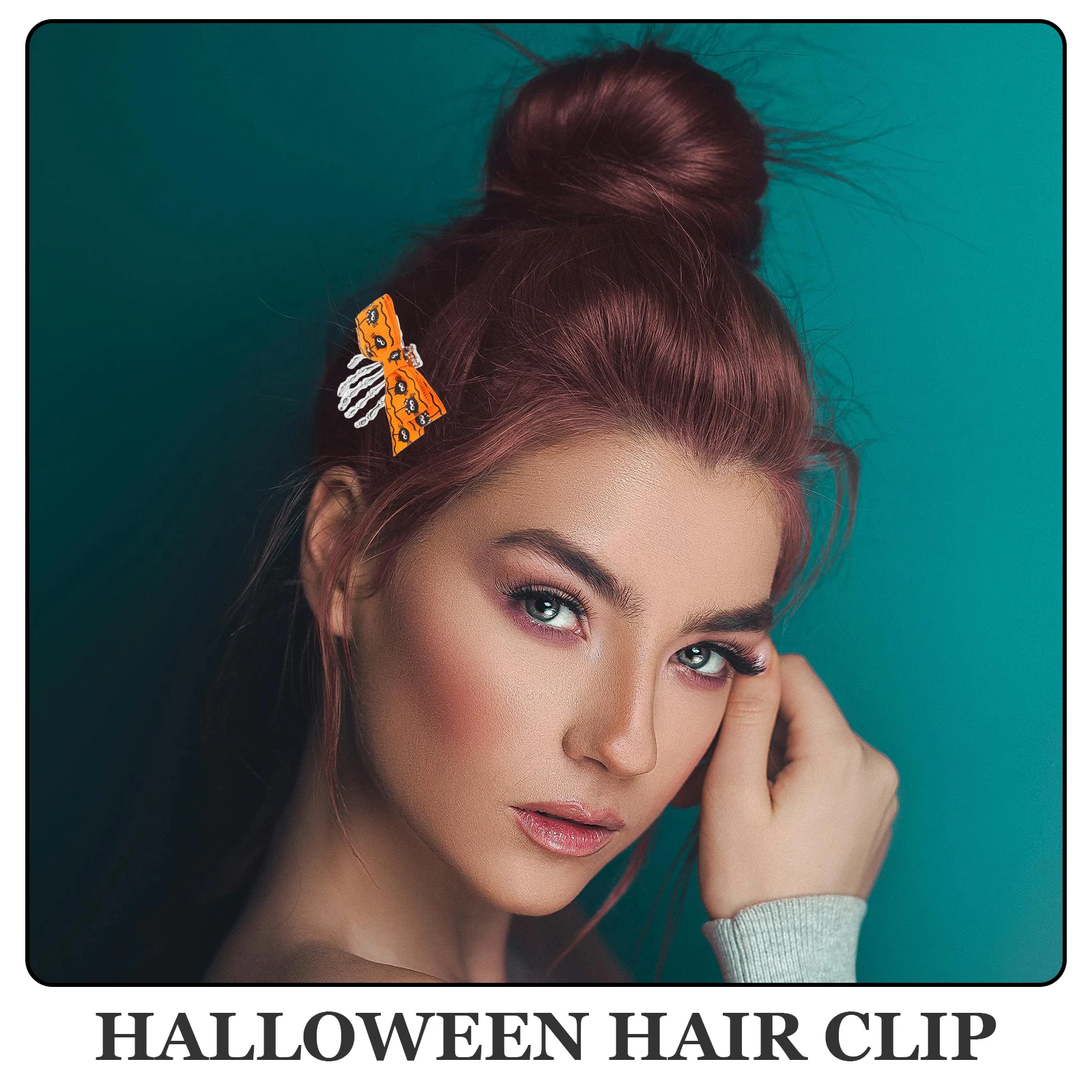 

Halloween Hair Clip Skull Bow Goth Clip For Women Party Costume Bone Hairpin Festival Cosplay Carnival Accessory