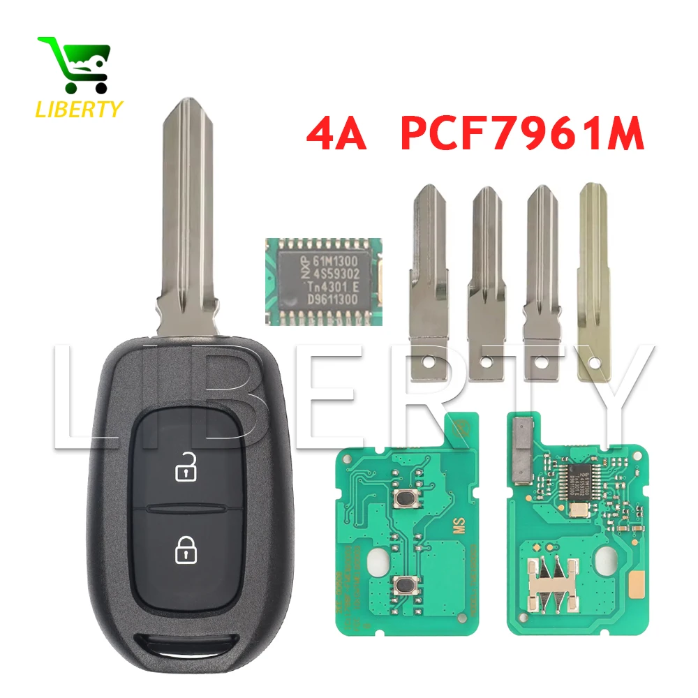 

Ly Remote Car Key 433Mhz 4A PCF7961M For Renault Sandero Dacia Logan Lodgy Dokker Duster Trafic Clio4 Master3 VAUXHALL VIVARO