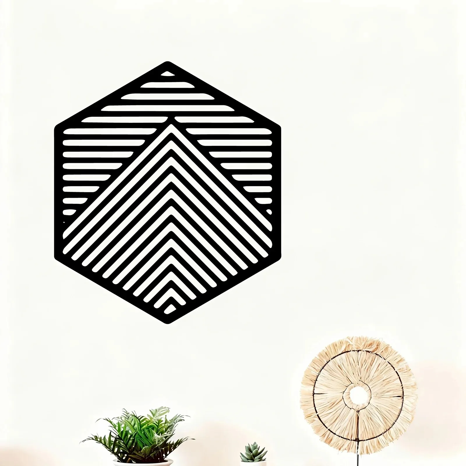 CIFBUY Iron Wall Art Geometric Arrow Metal Sign Waterproof Home Living Room Garden Decor Rustic Hanging Plaque