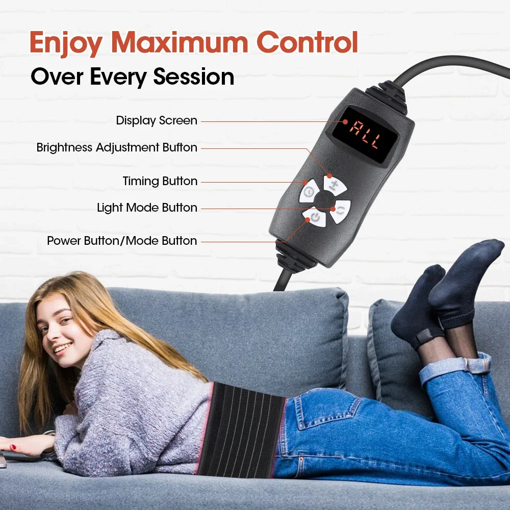 الاستخدام المنزلي لكامل الجسم 660nm 850nm بالقرب من آلة إضاءة الأشعة تحت الحمراء أداة تجميل للعناية بالبشرة