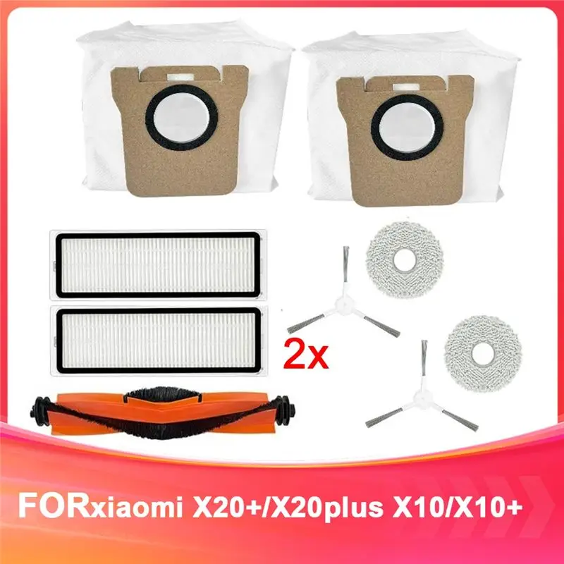 

HGHO Подходит для Xiaomi X20+/X20plus X10/X10+ – Комплект для замены запчастей для робота-пылесоса
