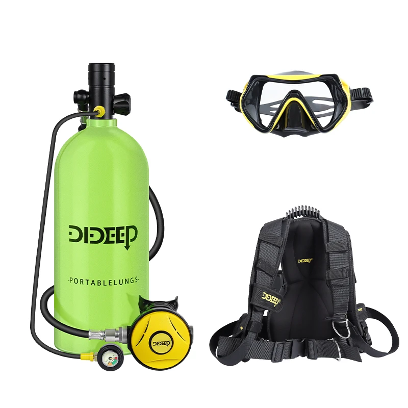 DIDEEP Scuba Tank 3L capacità attrezzature Specialized Scuba Tank bombola di ossigeno bombola di ossigeno 30 minuti attrezzatura per lo Snorkeling