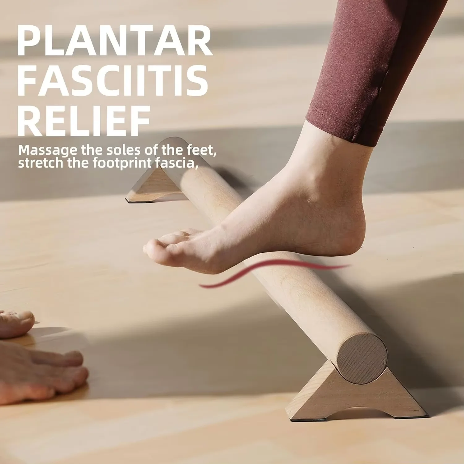 Beech Wood Balance Beam for Home Use - Enhance Balance, Ankle Foot Strength, Flexibility for All Ages, Physical Therapy Purposes