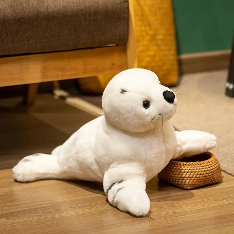 

Super Soft Cute White Seal Plush Toys Sea World Animals Sea Lion Plush Stuffed Dolls Baby Birthday Gifts for Kids Girls