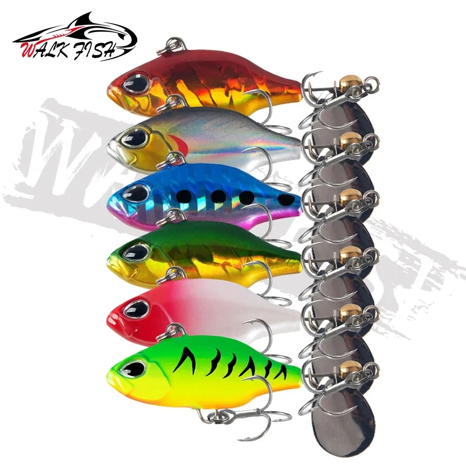WALK FISH Tractor Cebo giratorio VIB – Cuchara dura para pesca - imagen 3