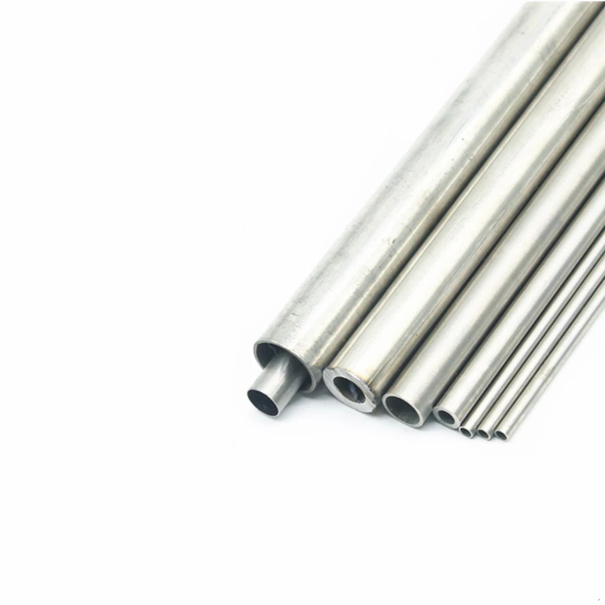 304 Seamless Stainlessy Steel Tube OD1/1.5/2/3/5/6/7/8/10/12mm Round Capillary Seamless Straight Tube Length 50~500mm