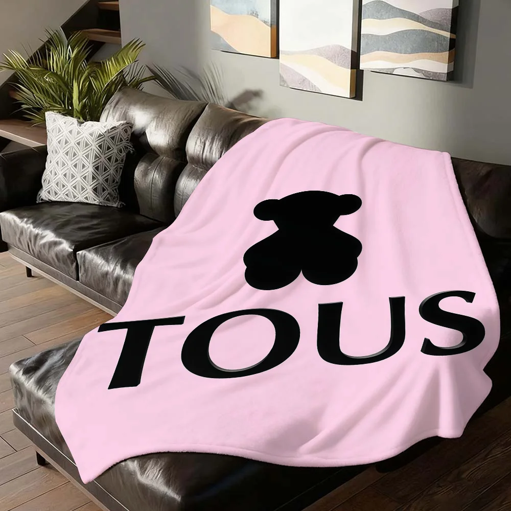 

Manta de T-TOUS con estampado de moda para sofá, oficina, cama, avión, viaje, sueño, lectura, relajación, Camping,suave y cálida