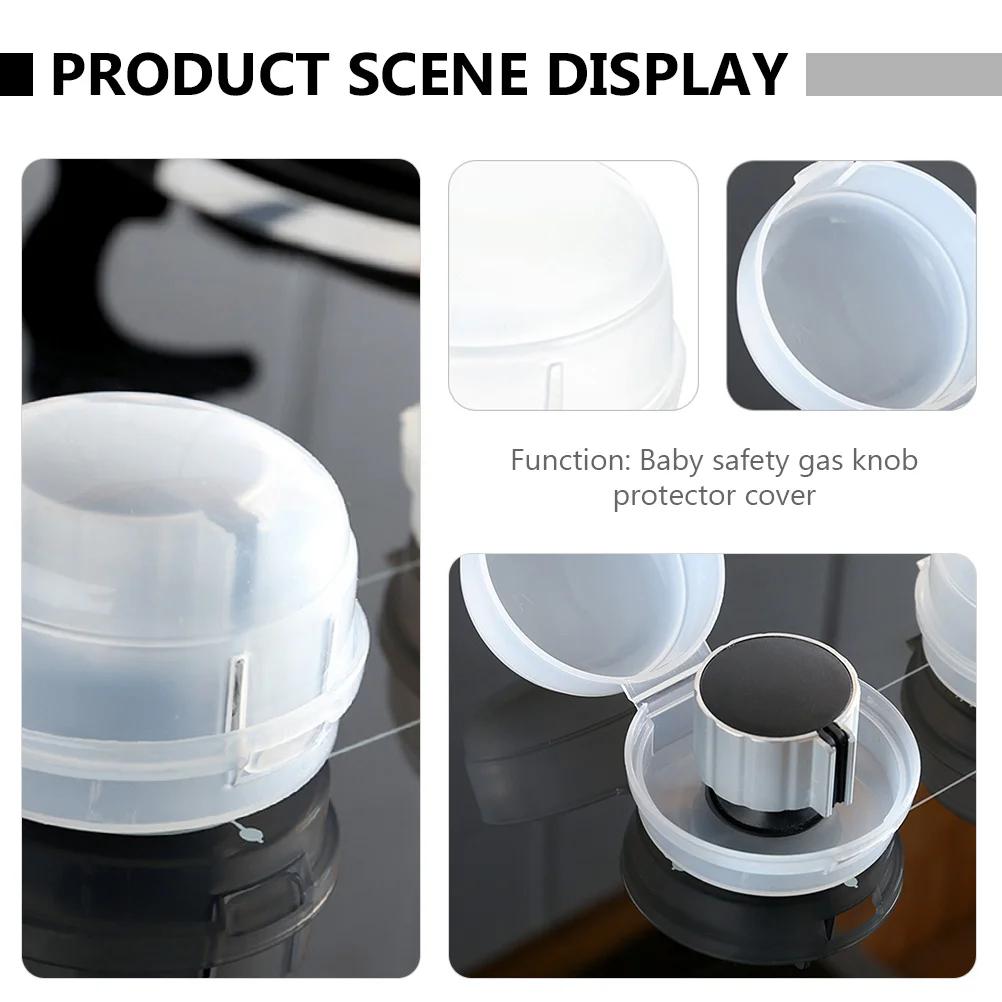 7Pcs Stove Knob Covers Gas Protector Safety Case Heat Resistant Covers for Kitchen Stove Control Knobs Safety Case