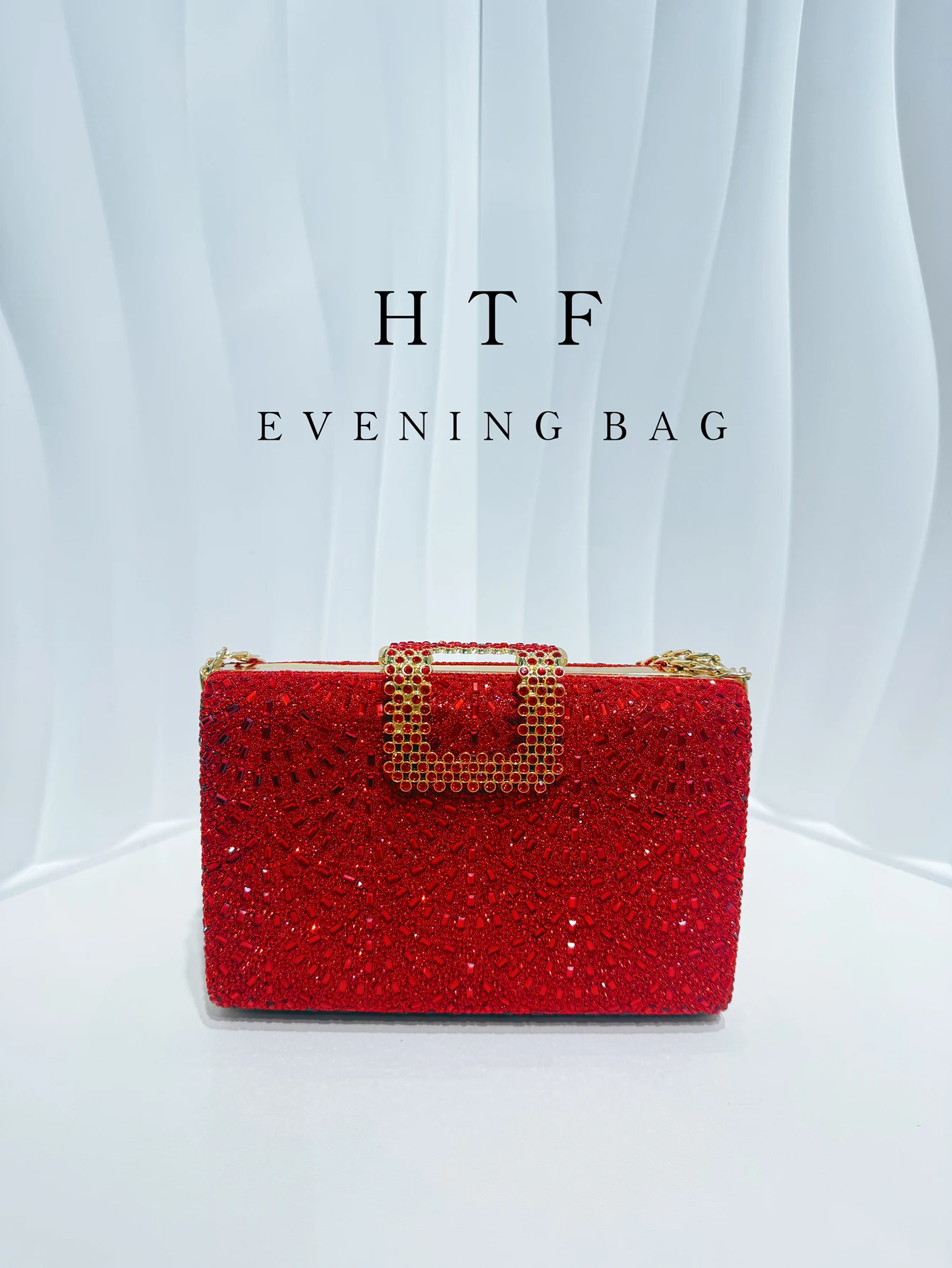 Fashion Diamond Evening Bag Buckle Luxury Handbag Design Women's Shoulder Bag Wedding Party Handbag
