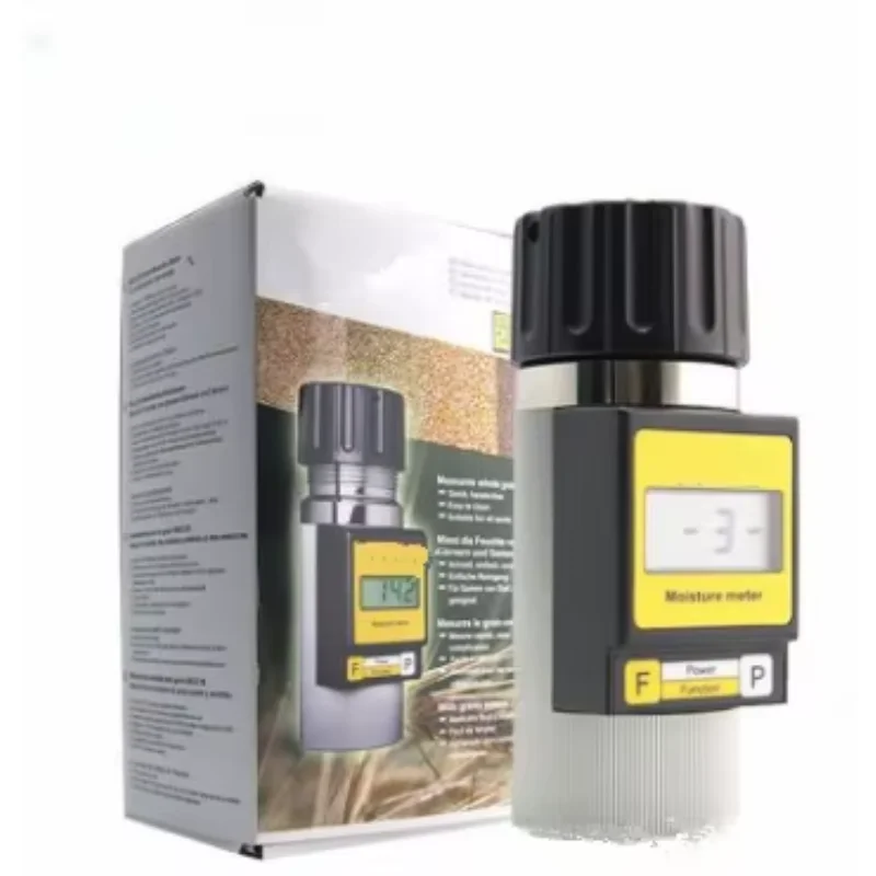 

Portable Grain Moisture Temperature Meter Wheat Corn Rice Paddy Moisture Analyzer