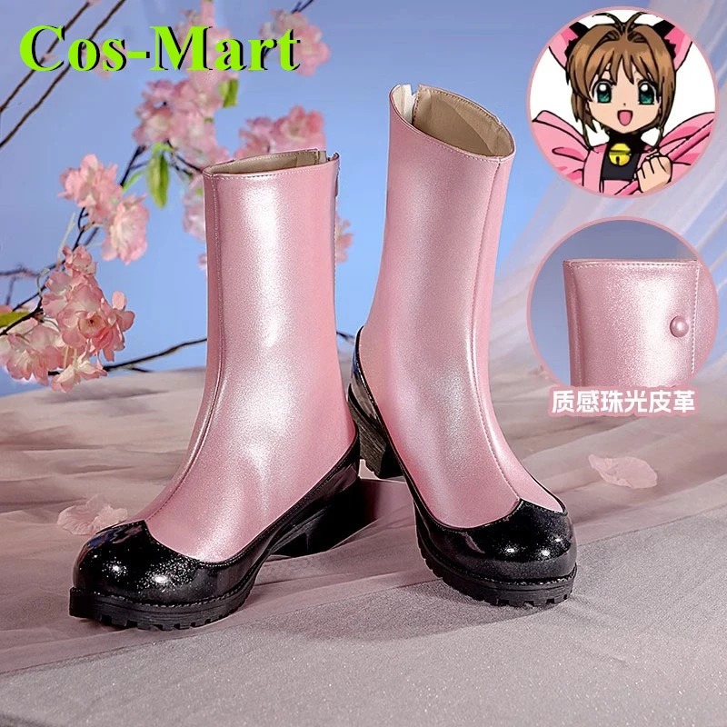 Cos-Mart Cardcaptor Sakura chaussures Cosplay chat noir Reka bottes courtes accessoires d'occasion accessoires