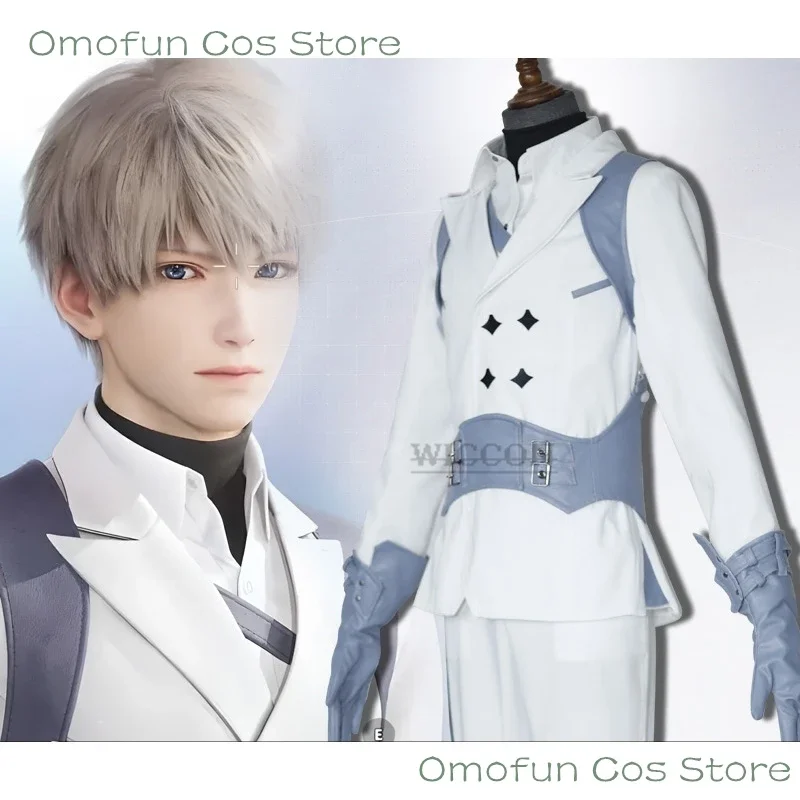 

КосплейSeiya Xavier игра Love and Deepspace Xavier карнавальный костюм Косплей парик 25 см короткое легкое термостойкое волокно повседневный белый