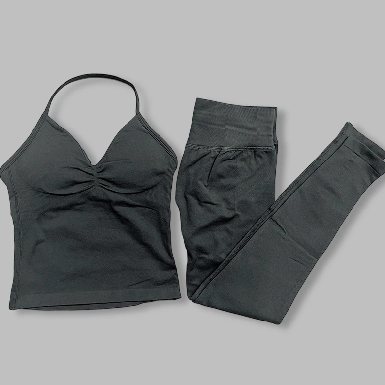 NIEUW 2-delig DF impact Gym broek Set DFNNYE Dames Top zonder rugbandjes Seamless leggings Gym pak Fitness kleding Workout set