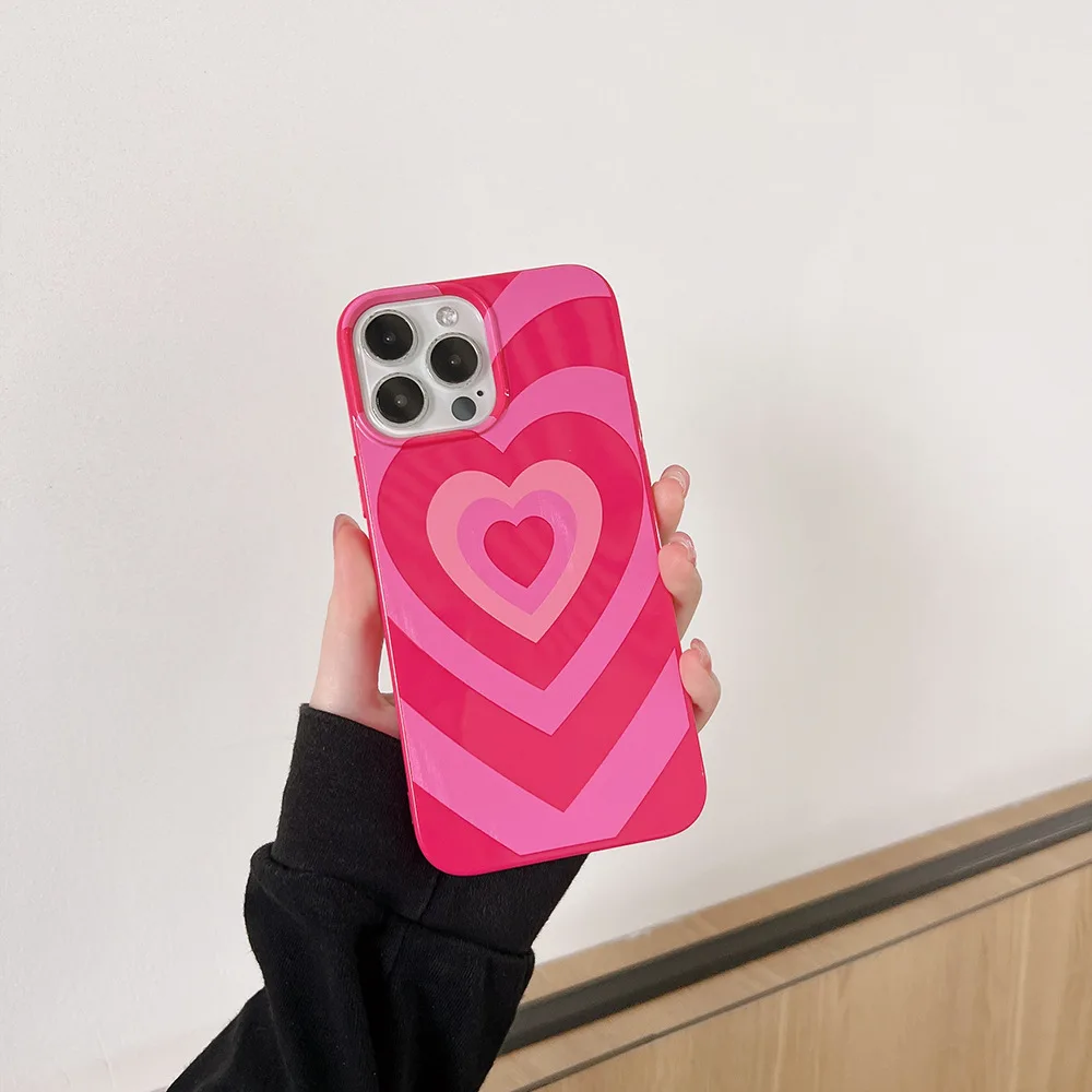 Funda de teléfono móvil con amor de pareja para iPhone14pro Max 15Pro 13 12 11Pro max XS X ins dulce chica guay amor funda protectora exclusiva