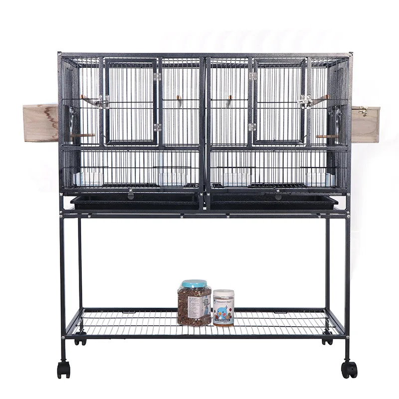 

Bird cage breeding Three-layer parrot Large Xuanfeng tiger skin Peony matching Liugong grid bird