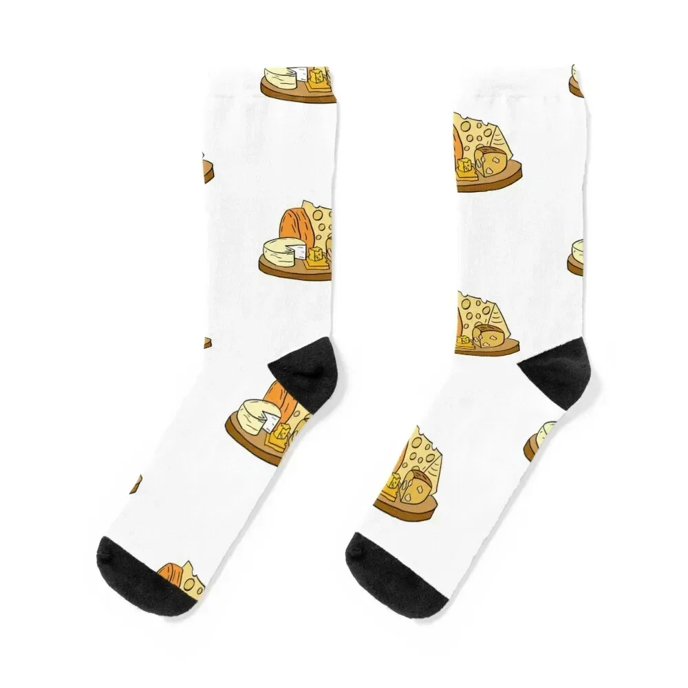 Cheese lover Socks floral kawaii gift Men's Men Socks Luxury Brand Women's