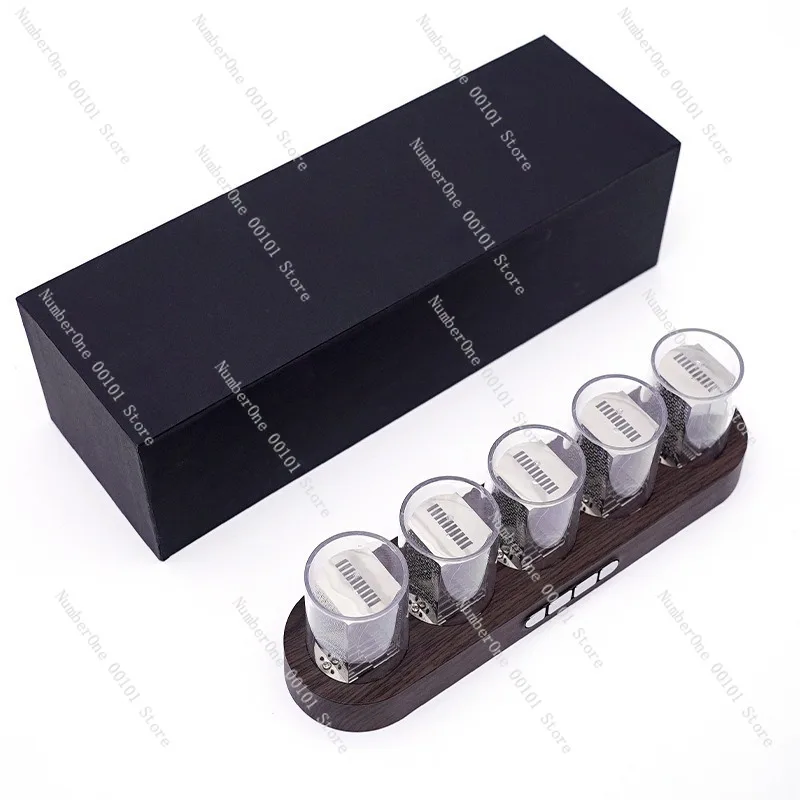 

Ретро-часы в стиле Nixie Tube с RGB-подсветкой, креативный настольный декор, светодиодный цифровой дисплей, электронные настольные часы, ночник