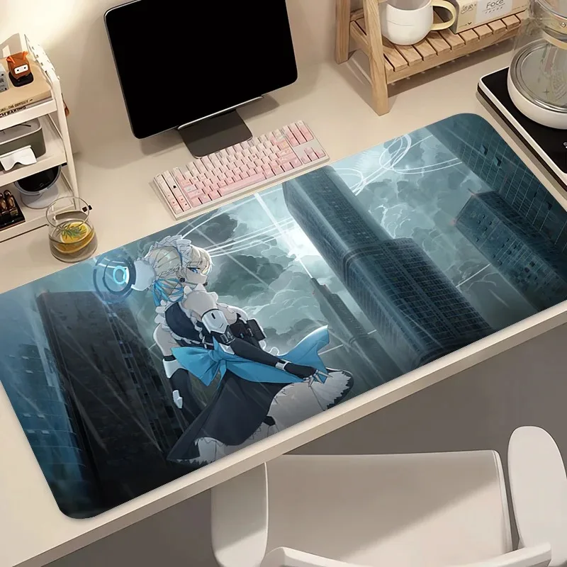 لوحة الماوس أنيمي ملحقات الألعاب لوحة الماوس ألعاب الكمبيوتر الكامل الأزرق الأرشيف Asuma Toki لوحة المفاتيح HD حصيرة مكتبية Varmilo #5