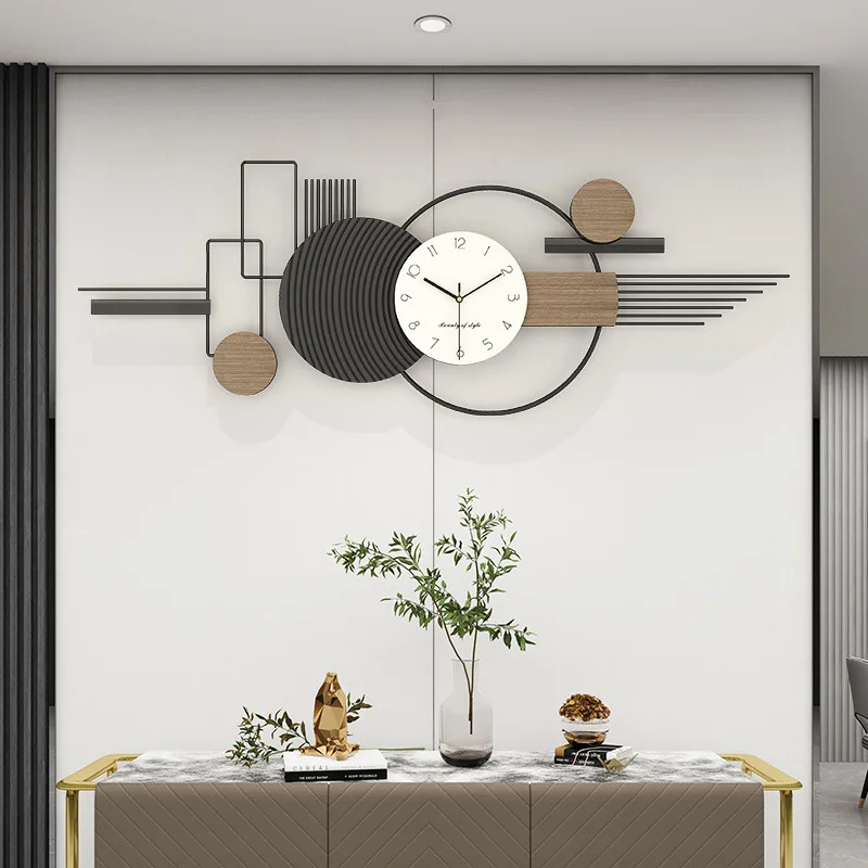 Modern Luxury Wall Clock living room restaurant Background wall decoration Minimalist advanced feeling clocks