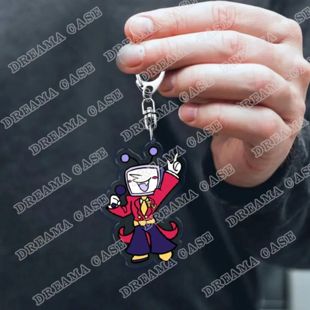 لعبة شعبية Deltarune المفاتيح Llavero اكسسوارات حقيبة السحر السيد Tenna الطفل ميمي ألعاب سلاسل المفاتيح Keyrings مجوهرات المشجعين هدية