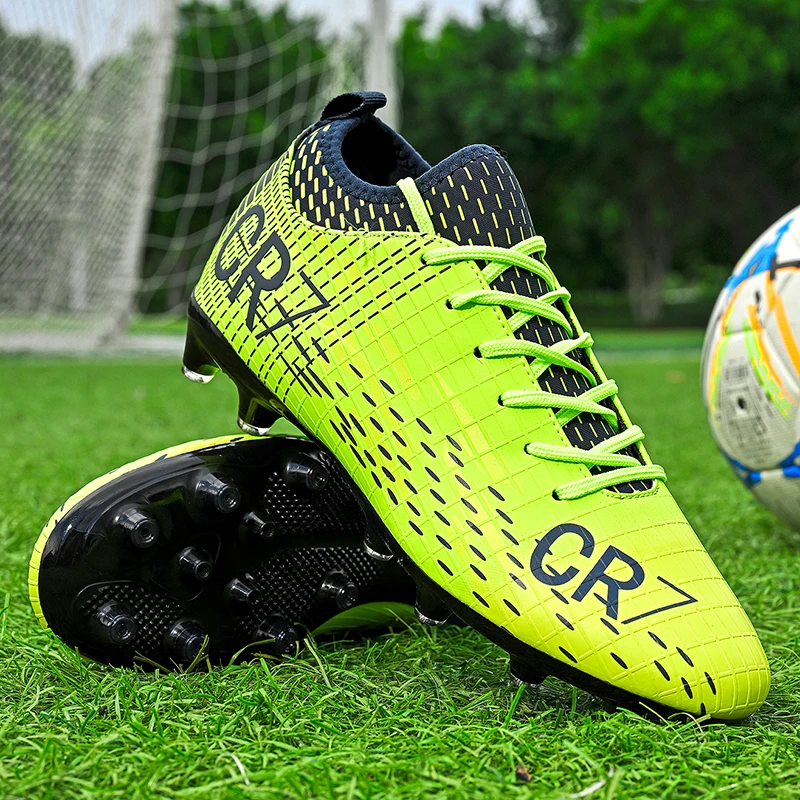 New CR7 Low-Top Student Football Shoes with Long Pins for Match And Training Professional Youth Shoes Sports Gear