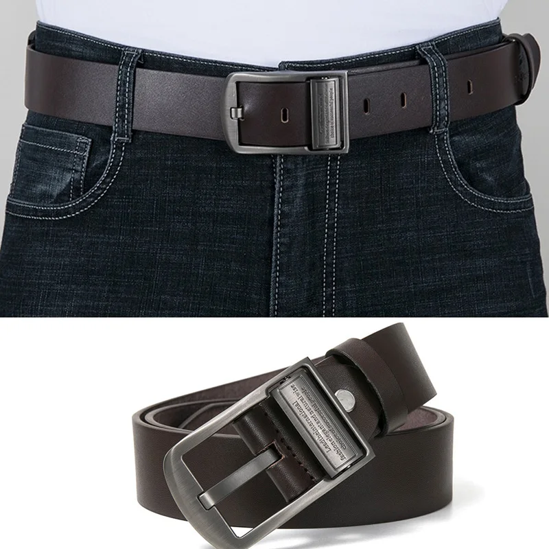 Men Belt Male Casual Retro Leather Belt High Quality Men Male PU Leather Strap Luxury Pin Buckle Fancy Vintage Jeans