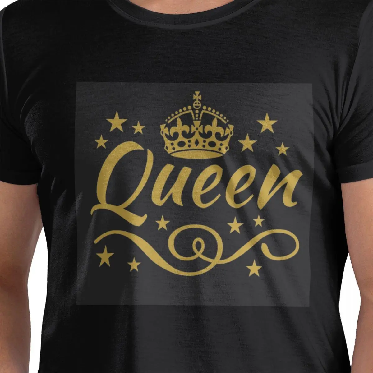 

Футболка Queen With Crown из 100% хлопка, мужские забавные футболки, мужские футболки с круглым вырезом и коротким рукавом, S-6XL