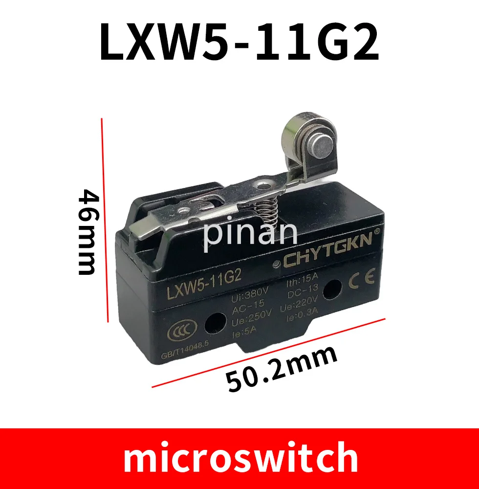 LXW5-11G2 3 Screw Terminals Momentary Lever Roller Micro Limit Switch