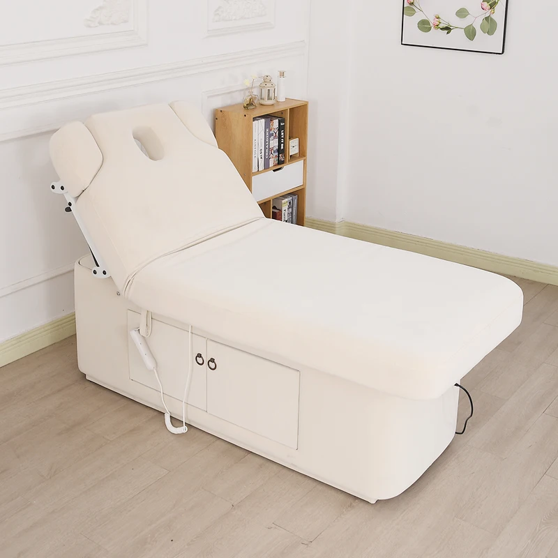 Beauty bed latex solid wood beauty salon special constant temperature heating SPA massage