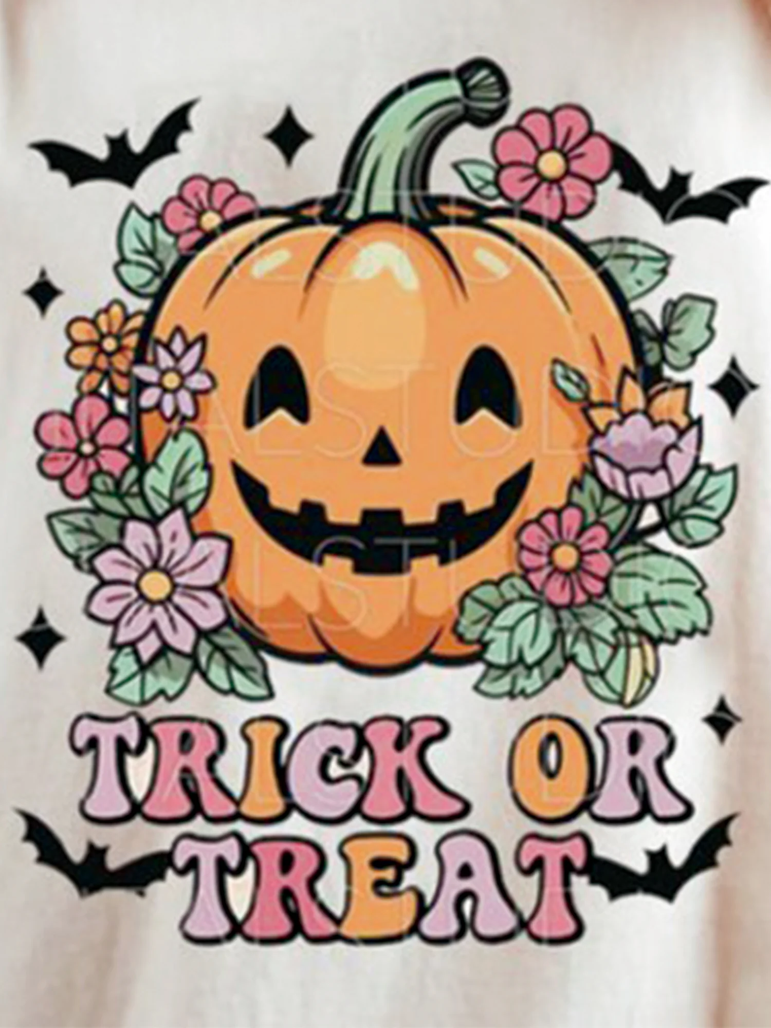 Trick Or Treat Shirt Women Halloween Pumpkin T-Shirt Cute Thanksgiving Pumpkin Fall Season Tops