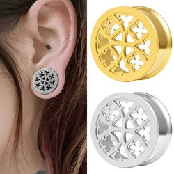 Doearko 2PCS Classic gauges Ear Plugs Tunnels Hypoallergenic 316 Stainless Steel Ear Gauges 8mm-19mm Body Piercing Jewelry