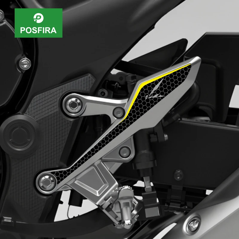 

POSFIRA Motorcycle Footrest Panel Sticker Vinyl Decals for Honda Hornet CB 750 CB750 2023 2024 2025 2026 Motorbike Accessories