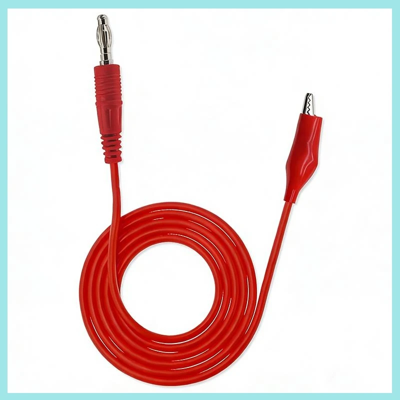 4mm Alligator Cilp to Banana Plug Test Cable Lead Connector Dual Tester Probe Crocodile Clip for Multimeter Measure Tool B2