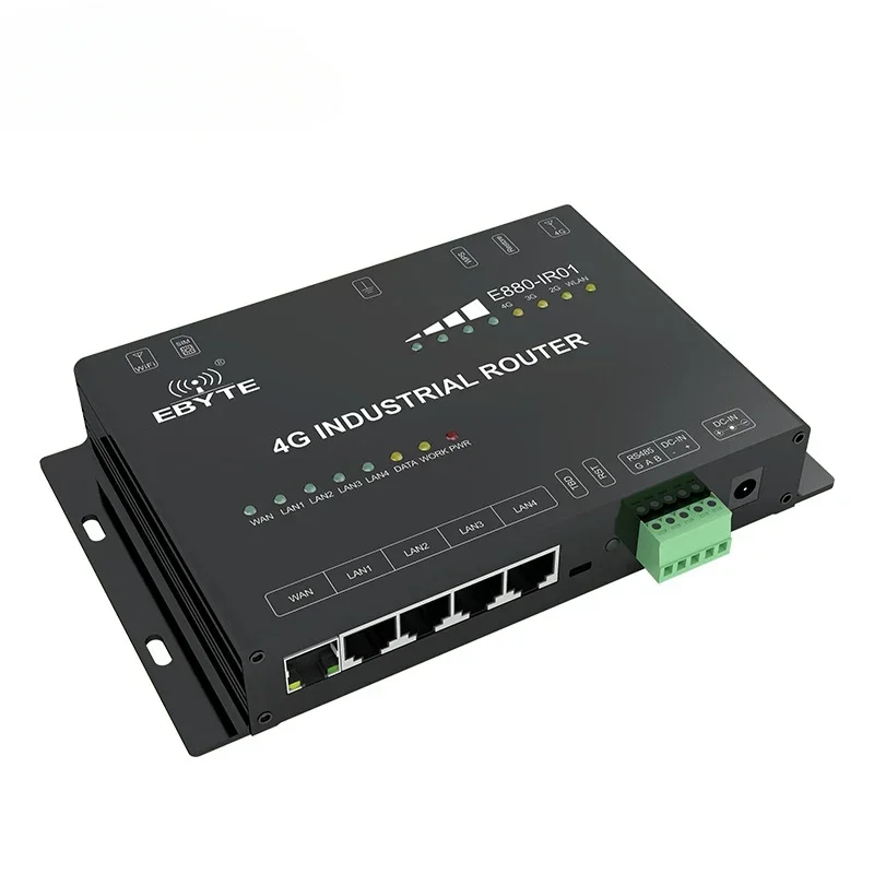 Cleqee-2 E880-IR01 RS485 WAN LAN WLAN Ethernet Módem Inalámbrico Ethernet IMSI Catcher Gateway Módulos Inalámbricos 4G Router WiFi