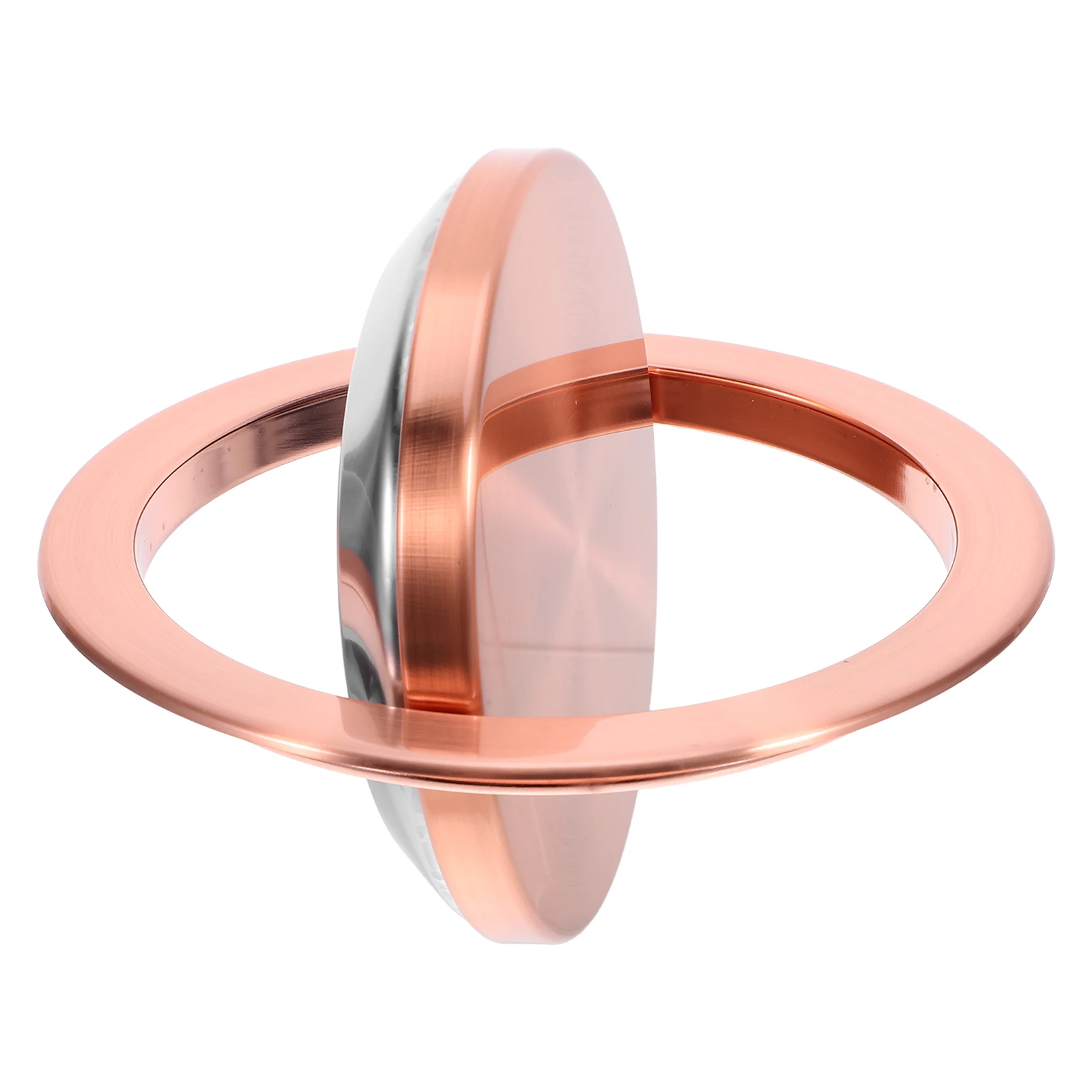 

Round Stainless Steel Recessed Trash Lid Swing Garbage Can Cover Built-In Countertop Waste Basket For Kitchen Bathroom Hotel