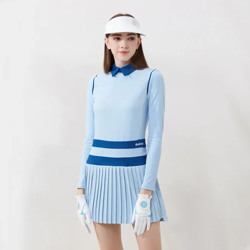 Spring and Autumn Women's Golf Sports Dress pleated skirt slim fit short skirt quick drying professional high-quality golf cloth