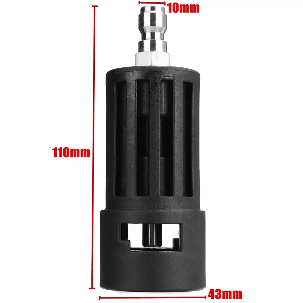 Compact Pressure Washer Adapter 1/4 Quick Release 11x4cm Steel Washer Converter for Karcher K to 1/4 Quick Connect