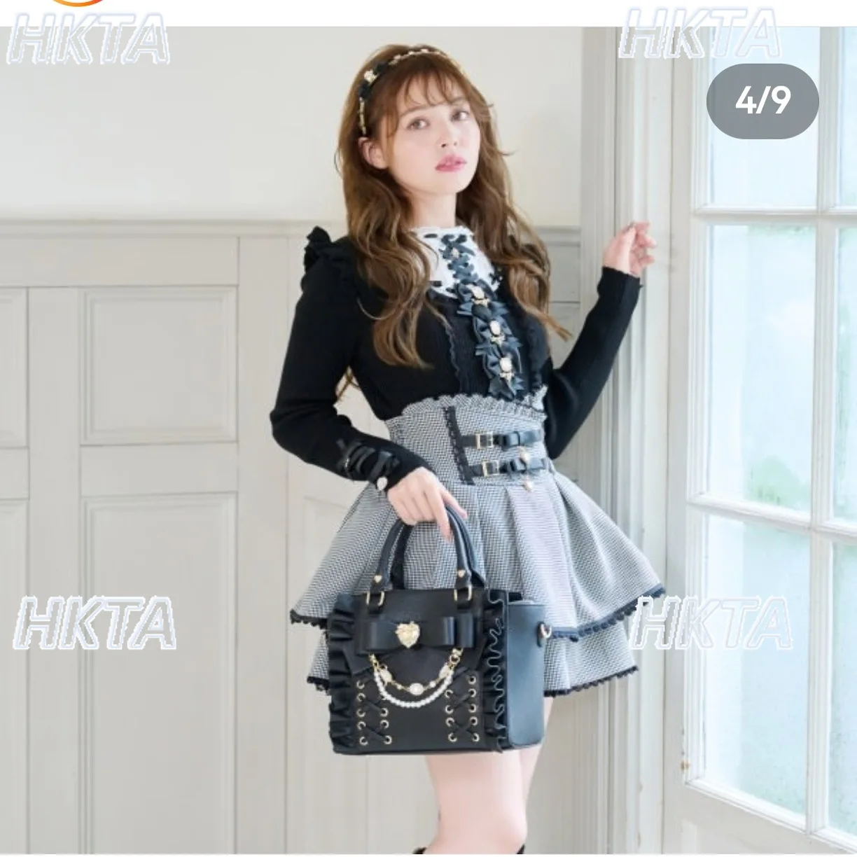 النمط الياباني لطيف الحلو القوس الأسود ليز سترة النساء الفتيات 2025 الخريف جديد الدانتيل المرقعة التخسيس محبوك قميص البلوز