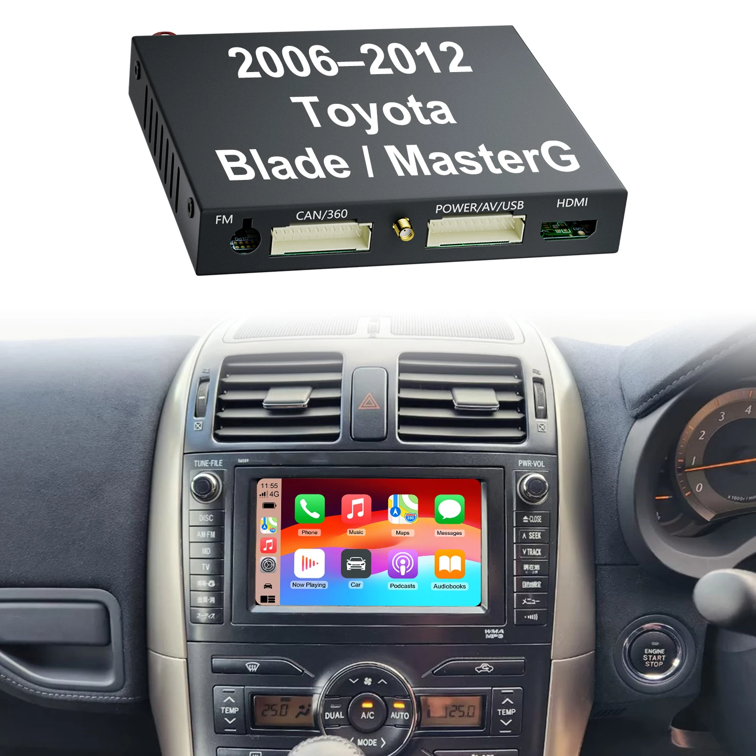 

Blade Wireless CarPlay And Android Auto Decoder Module Interface Kits For Toyota Blade 2006-2012