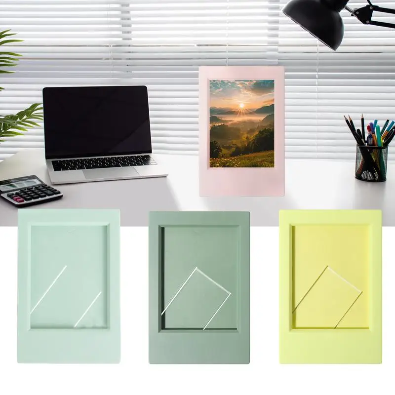 Tabletop Film Picture Frame Photo Frames Artistic UV Protection Vertical Frame For 3 Inch Film For Tabletop Desktop Display