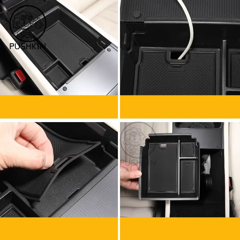 For BYD Song L EV 2024 2025 Car Styling Center Console Organizer Storage Interior Armrest Storage Box Auto Modified Accessories