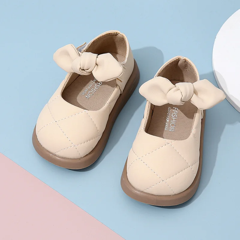 Child Leather Shoes Autumn New Style Lefu Shoe Child Board Shoe Fashion Princess Soft Bottom Comforta Girl Versatile School Shoe