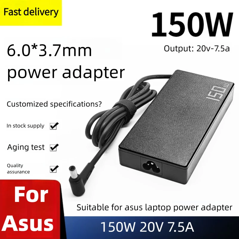 150W 20V 7.5A AC Charger Laptop Power Adapter For Asus TUF A15 FA506 TUF506 A506IH A17 FA706 FA706IHR Rog Strix G531GT G512LI