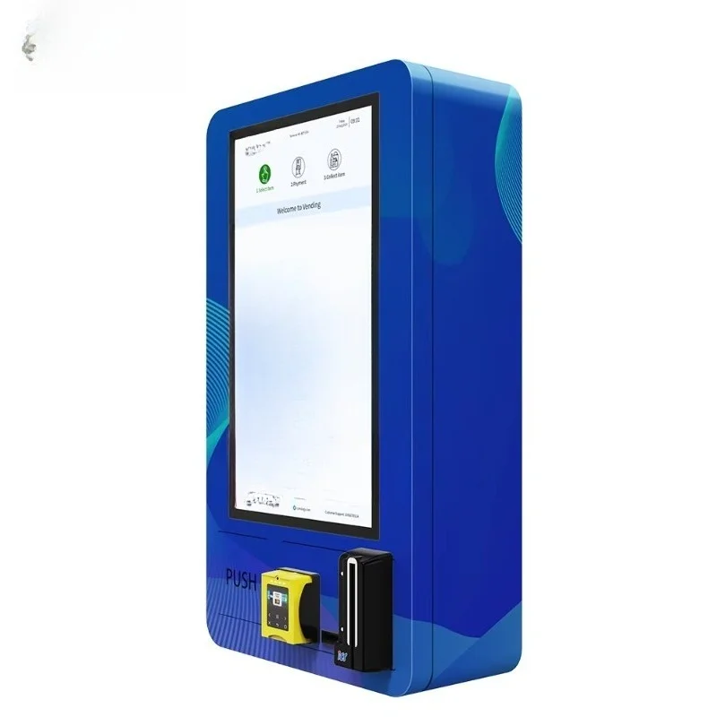 Small Wall Mounted Steel Vending Machines Vending Machines Shopping Mall Coins QR code Tokens
