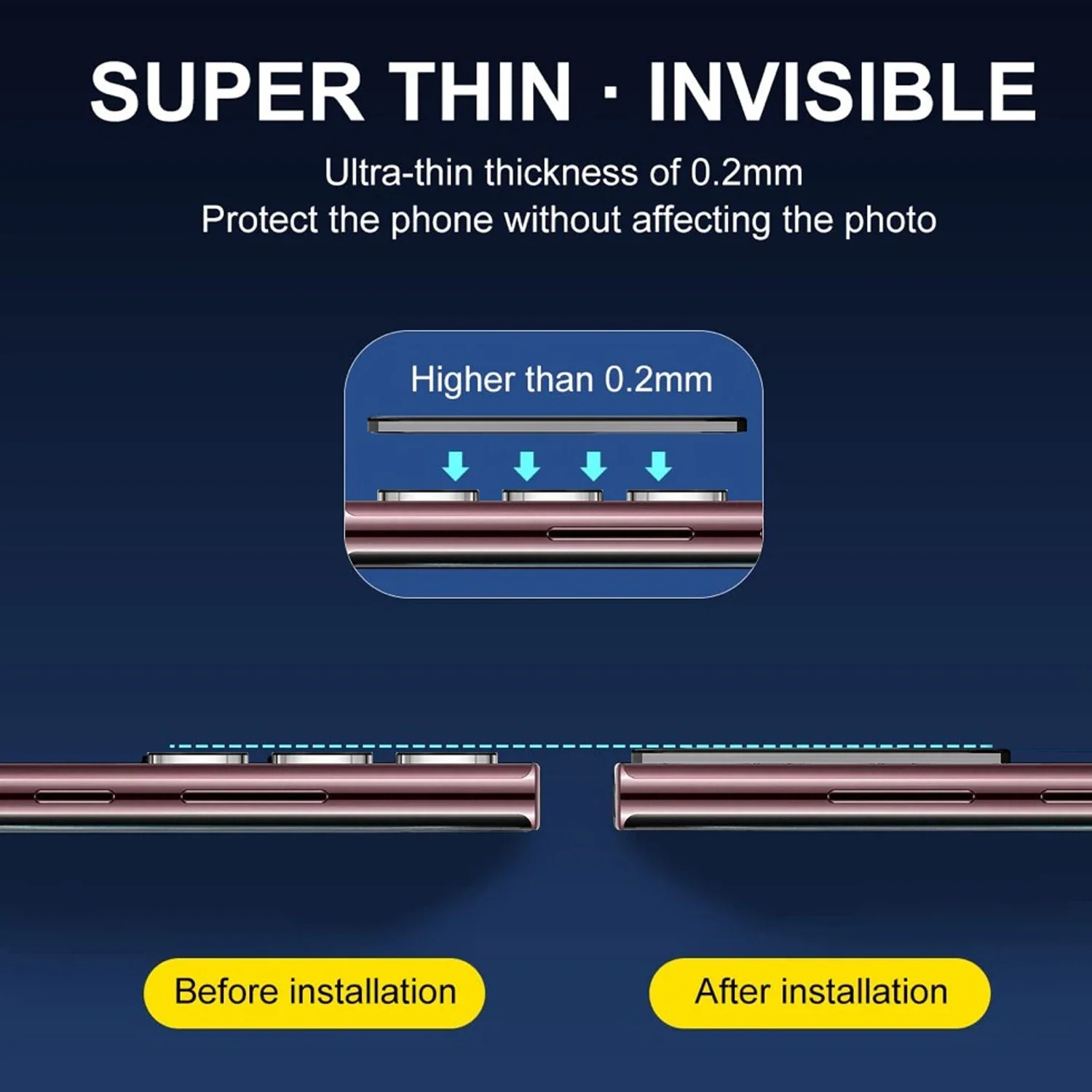 Camera Lens Protector for Samsung Galaxy S25 Plus Ultra 9H Tempered Glass HD Lens Protector Anti-Scratch Len Cover for S25Ultra