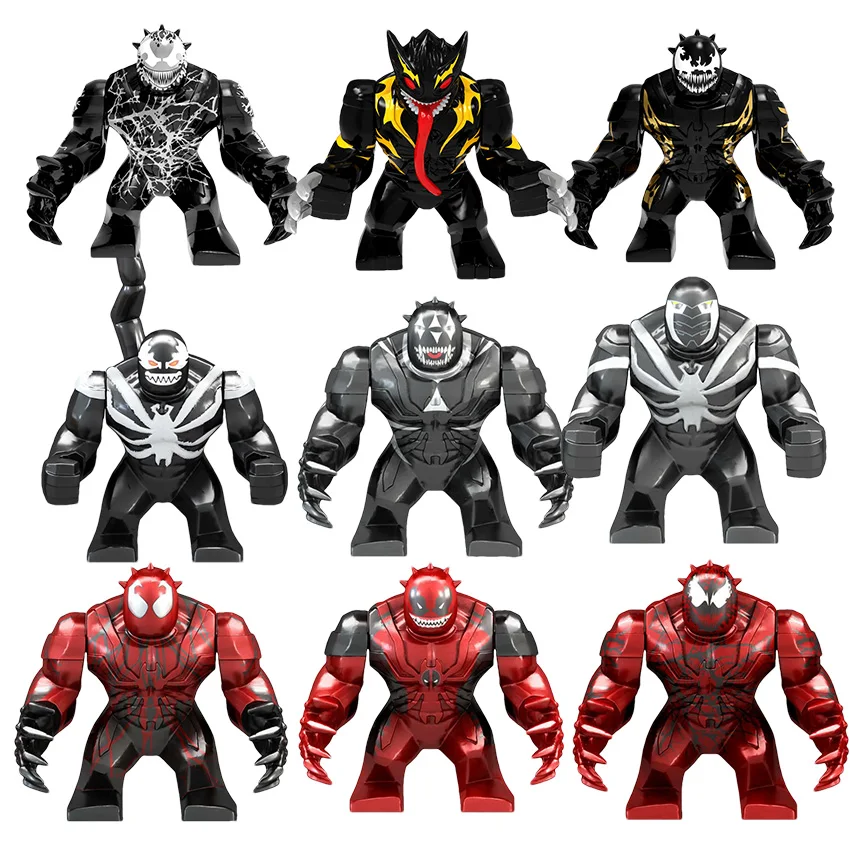 Marvel superhero Venom Massacre, Deadpool, Wolverine, Serum, humanoid mini dolls, children's assembled toy gifts