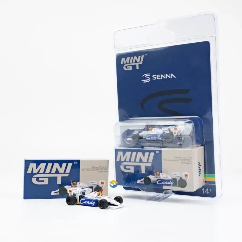 MINI GT 1/64 Lotus 99T Ayrton Senna Toleman TG184 #19 #12 Monaco F1 Diecast Racing Car Model Simulation Collection Cars Boy Gift view 2