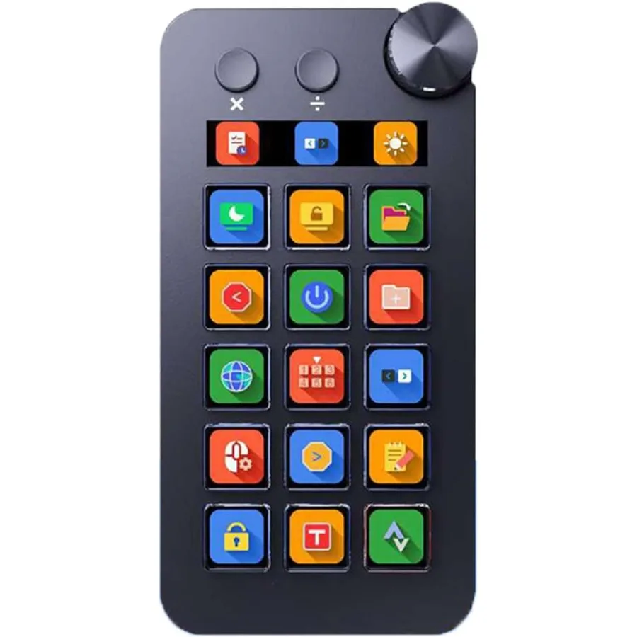 StreamDeck Visual Keyboards LCD Button 15Keys Button StreamDeck Customizeds Live Content Creation Controller for PC