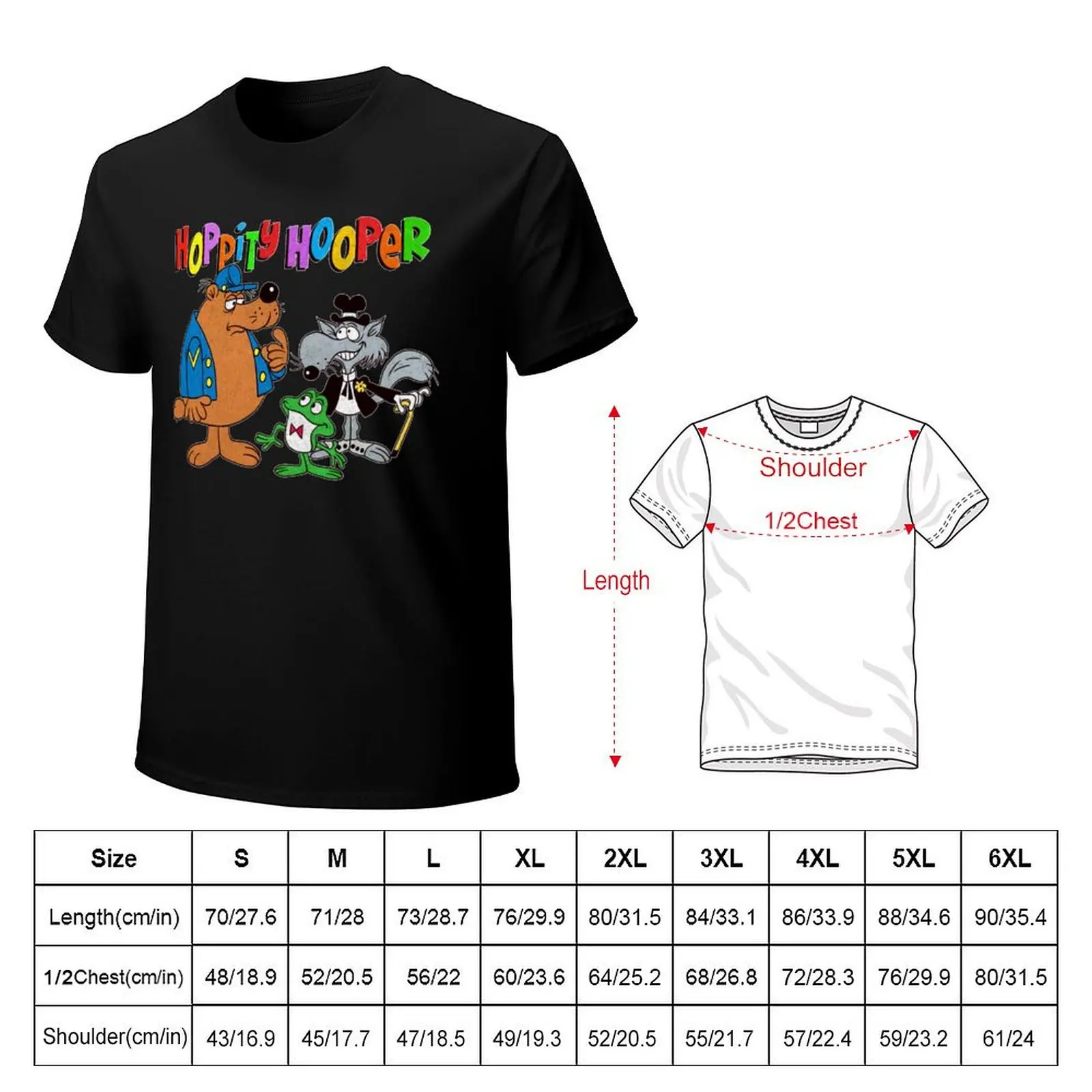 Tribute-to-Jay-Ward,-1960s-Hoppity-Hooper-and-Friends-Cartoon-Characters-Classic-T-Shirt UV Sun Protection Tee Shirt