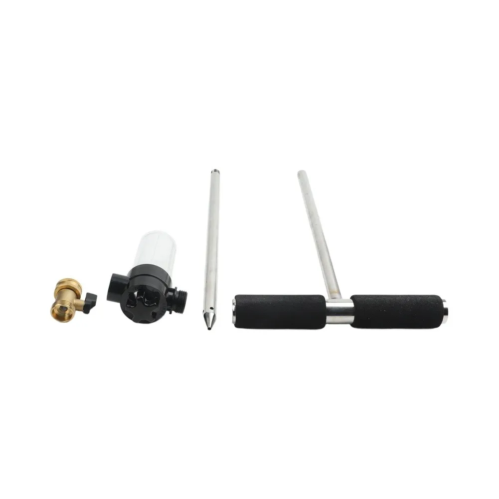Stainless Steel Deep For Root Irrigator Tool Featuring T Handle for Minimizing Water Waste and Enhancing Plant Growth